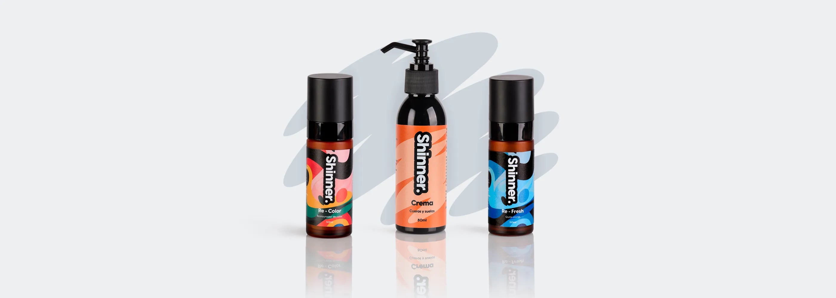 Línea de mantenimiento para limpieza de calzado Shinner.