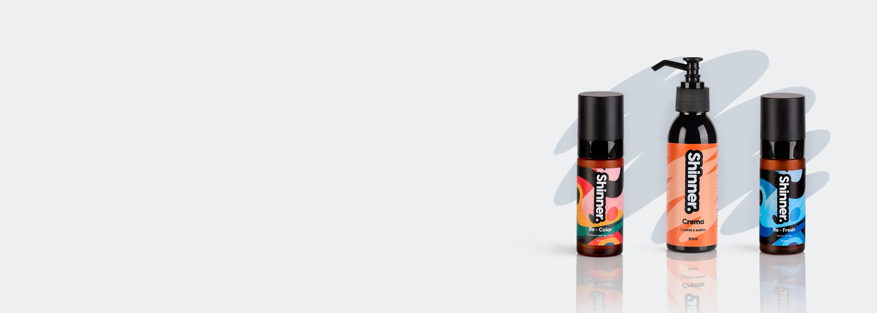 Línea de mantenimiento para limpieza de calzado Shinner.