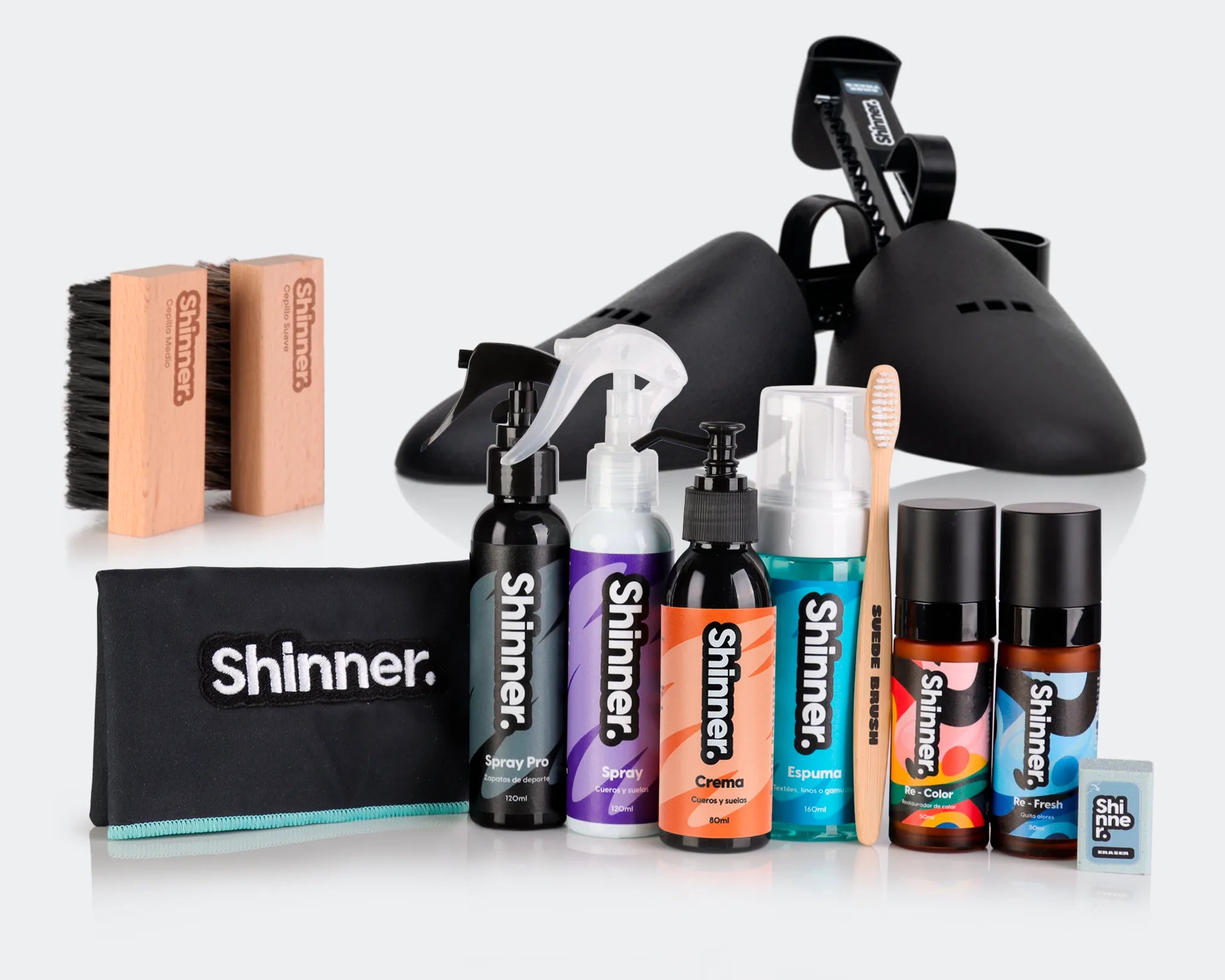 Kit completo para limpieza de calzado Shinner