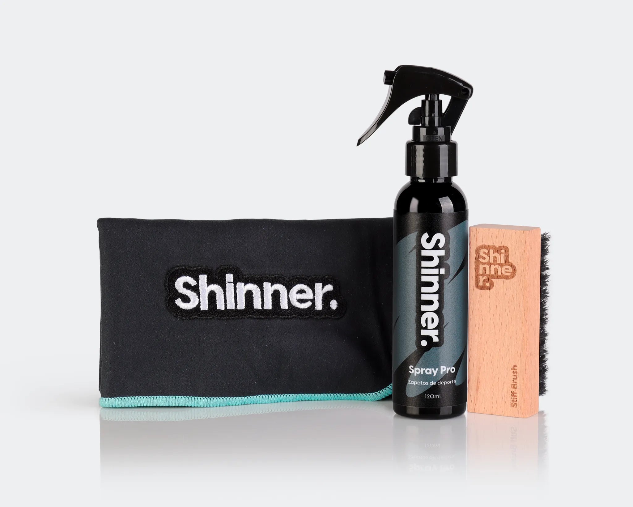 Spray Pro para limpieza de calzado Shinner